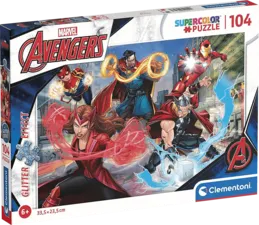 Clementoni Marvel Avengers Glitter Puzzle (104pc)