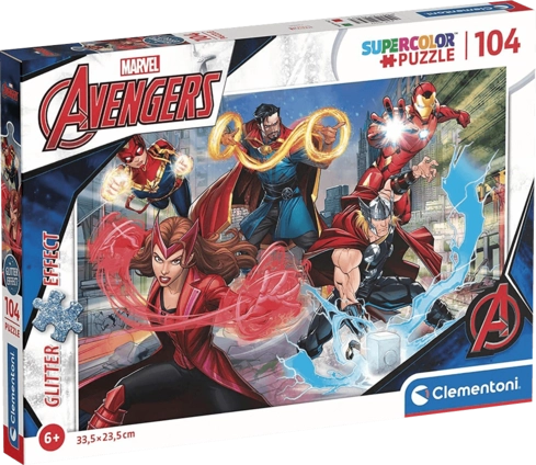 Clementoni Marvel Avengers Glitter Puzzle (104pc)