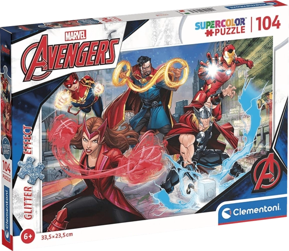 Clementoni Marvel Avengers Glitter Puzzle (104pc)  for sale in Egypt from Games2Egypt