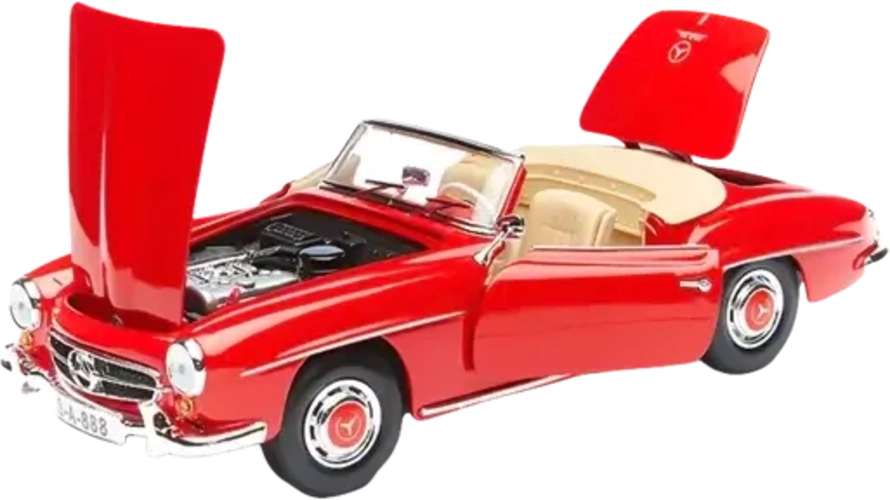 Maisto 1955 Mercedes Benz 190SL (1:18) - Diecast Special Edition - Red