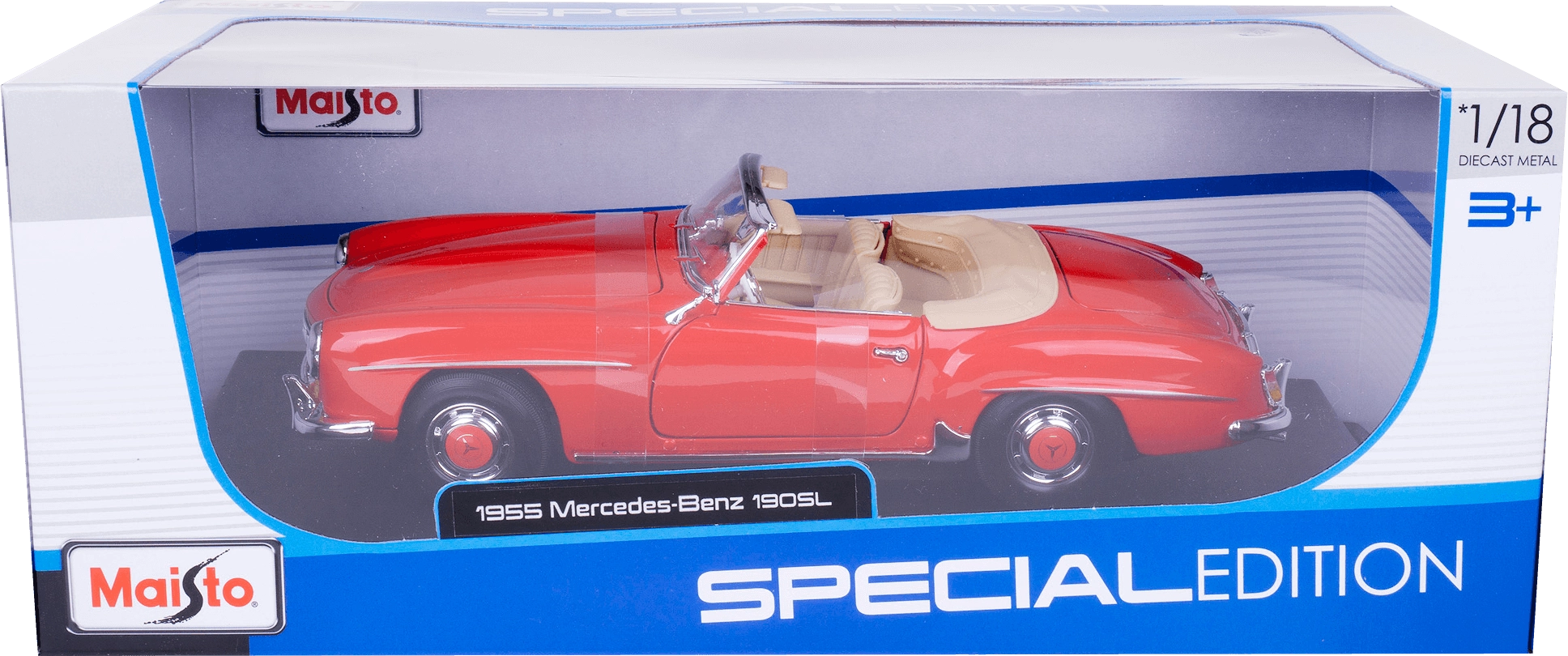 Maisto 1955 Mercedes Benz 190SL (1:18) - Diecast Special Edition - Red  for sale in Egypt from Games2Egypt