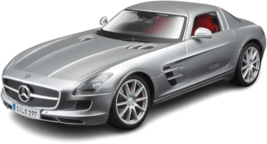 Maisto Mercedes-Benz SLS AMG (1:18) - Diecast Special Edition - Silver