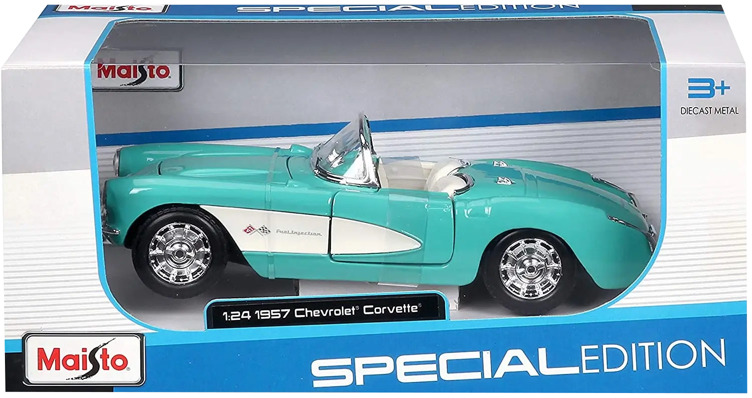 Maisto 1957 Chevrolet Corvette (1:24) - Diecast Special Edition - Tiffany Blue  for sale in Egypt from Games2Egypt