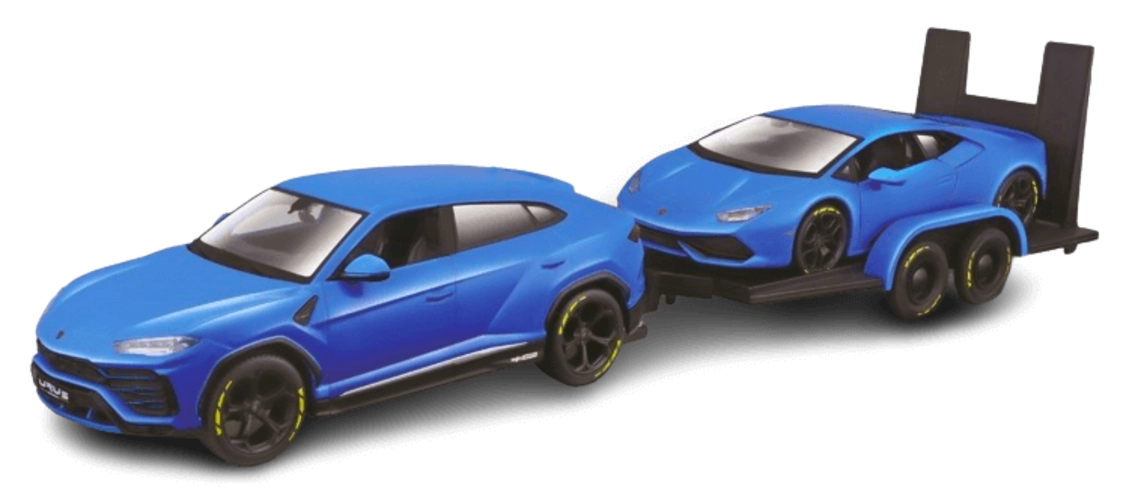 Maisto Lamborghini Urus + Lamborghini Huracan (1:24) - Diecast Special Edition - Blue