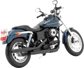Maisto 2004 Dyna Super Glide Sport (1:12) - Diecast H-D Motorcycles - Blue