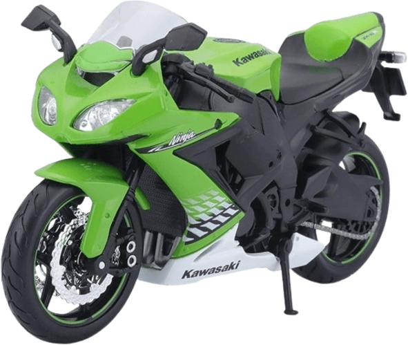 مجسم دراجة نارية  كاواساكي نينجا ZX-10R - ديكاست (1:12) من مايستو - أخضر