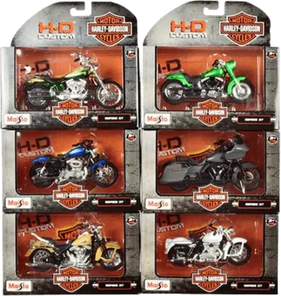 Maisto Harley-Davidson Set (1:12) - Diecast H-D Motorcycles