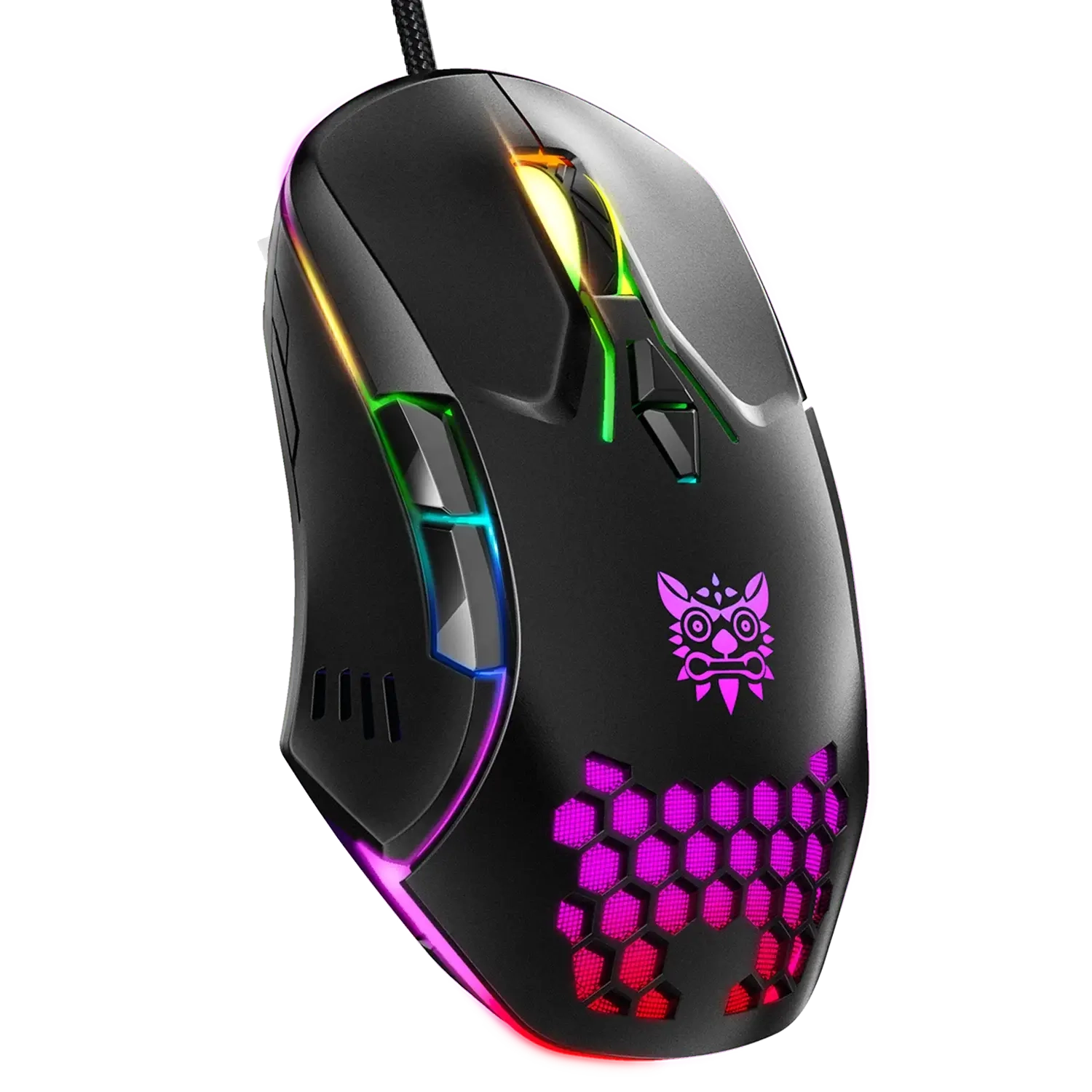 Onikuma CW902 Wired RGB Gaming Mouse - 1.5m - Black  for sale in Egypt from Games2Egypt