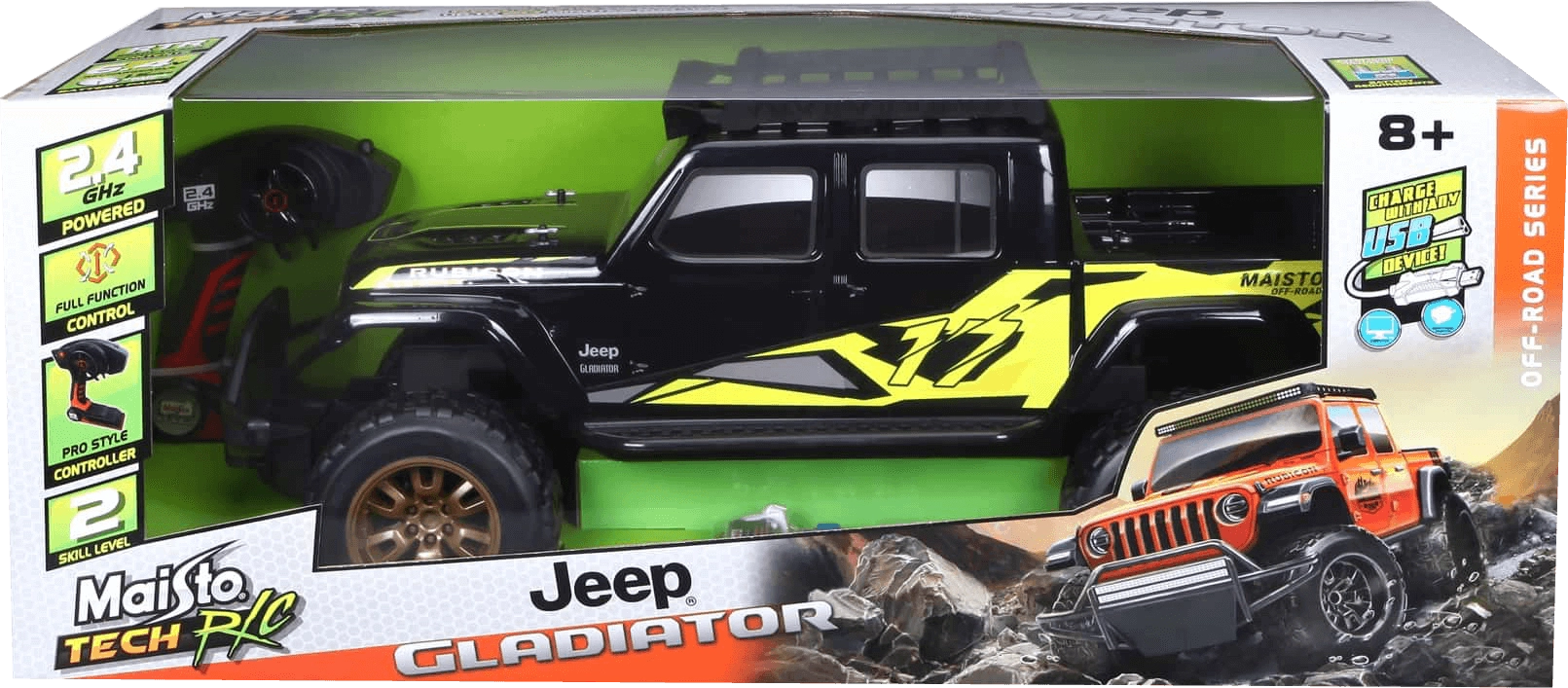 Maisto RC Off Road 2020 Jeep Gladiator Vehicle - Black  for sale in Egypt from Games2Egypt