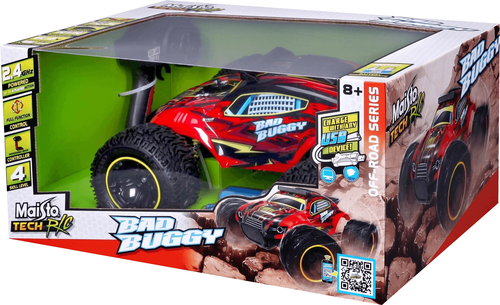 Maisto RC Off Road Attak Bad Buggy Vehicle - Red  for sale in Egypt from Games2Egypt