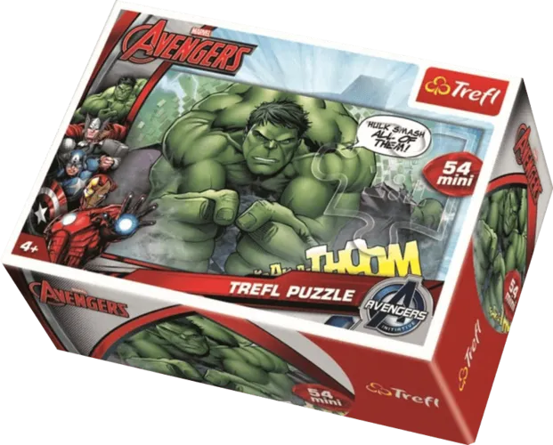 Trefl Marvel Avengers Hulk Smash All Mini Puzzle - 54 Pcs