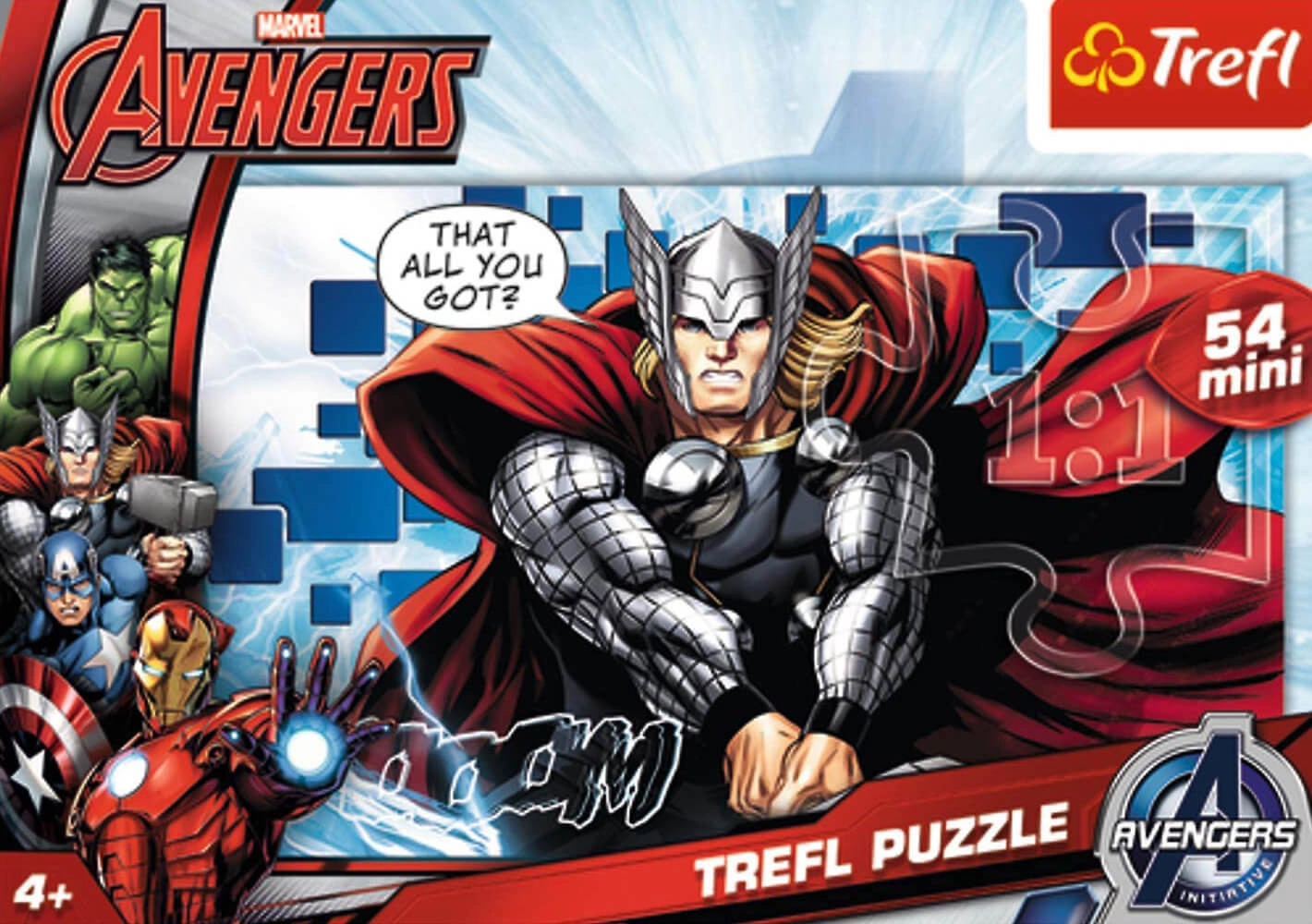 Trefl Marvel Avengers Thor Mini Puzzle - 54 Pcs  for sale in Egypt from Games2Egypt