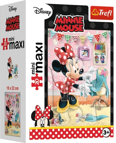 Trefl Minnie Mouse Knitting Mini Puzzle - 20 Pcs