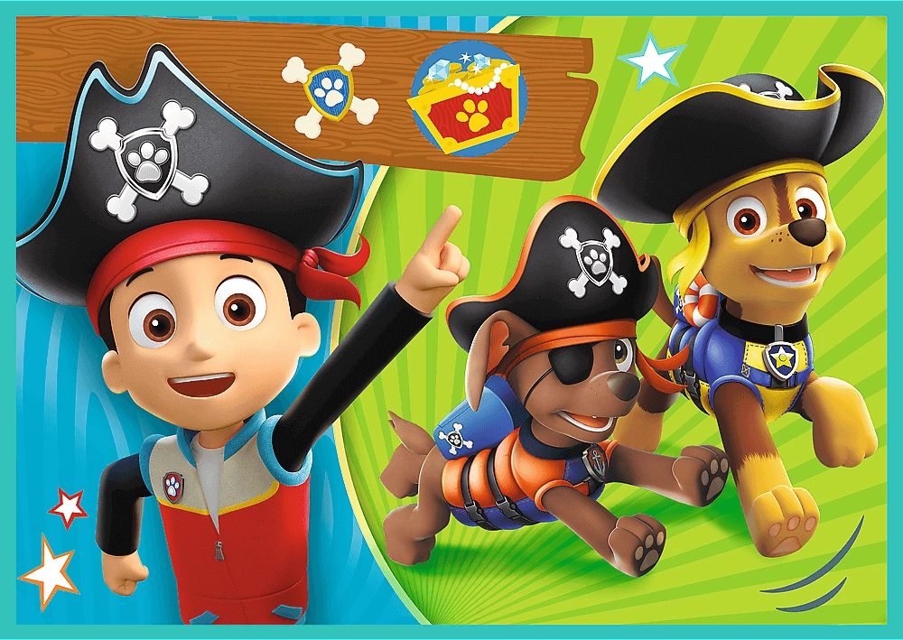 Trefl 4 in 1 Happy Paw Patrol Puzzle - 24 + 20 + 15 +12  for sale in Egypt from Games2Egypt