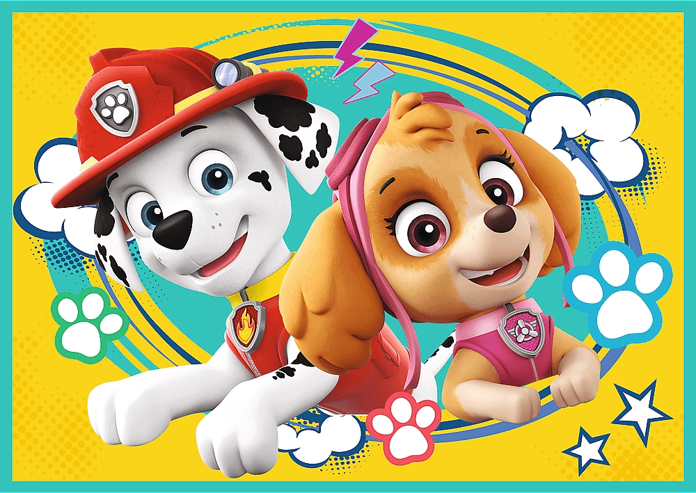 Trefl 4 in 1 Happy Paw Patrol Puzzle - 24 + 20 + 15 +12  for sale in Egypt from Games2Egypt