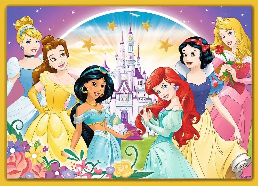 Trefl 4 in 1 Disney Princess Puzzle - 70 + 54 + 48 + 35  for sale in Egypt from Games2Egypt