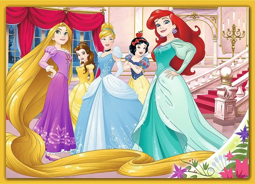 Trefl 4 in 1 Disney Princess Puzzle - 70 + 54 + 48 + 35  for sale in Egypt from Games2Egypt