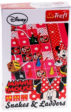 Trefl Minnie Mouse Snakes & Ladders Mini Board Game  for sale in Egypt from Games2Egypt