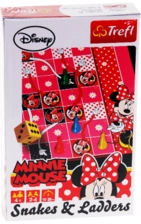 Trefl Minnie Mouse Snakes & Ladders Mini Board Game