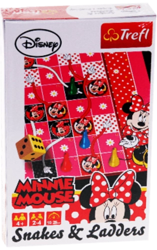 Trefl Minnie Mouse Snakes & Ladders Mini Board Game