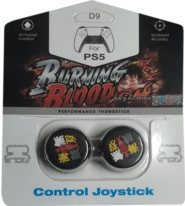 One Piece Burning Blood Analog Freek and Grips for PS5 and PS4 - Black