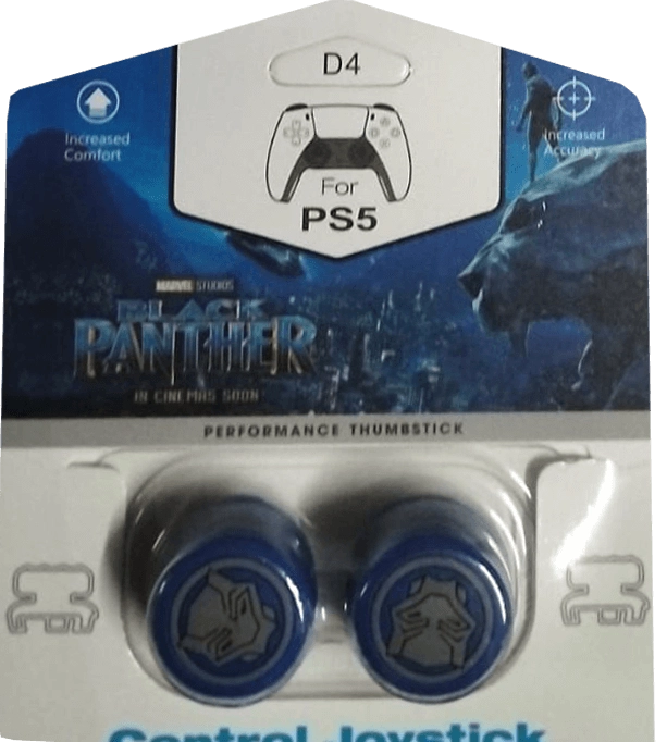 Black Panther Analog Freek and Grips for PS5 and PS4 - Black and Blue  for sale in Egypt from Games2Egypt