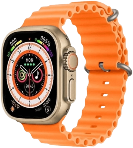 Sp8 Ultra Smart Watch With 2 Straps (Orange and Black)