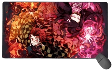 Anime: Demon Slayer (Kimetsu no Yaiba) RGB Gaming Mouse Pad - Large