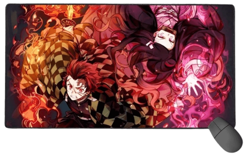 Anime: Demon Slayer (Kimetsu no Yaiba) RGB Gaming Mouse Pad - Large