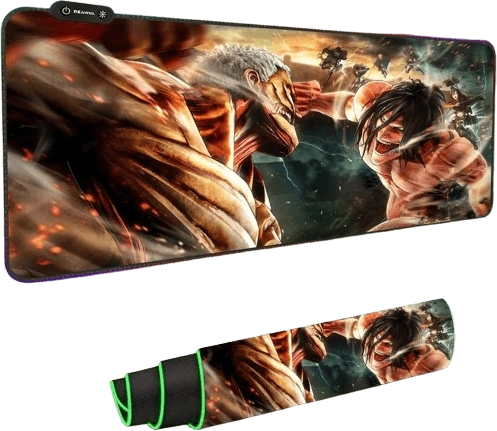 Anime: Attack on Titan (AoT) RGB Gaming Mouse Pad - Large  for sale in Egypt from Games2Egypt