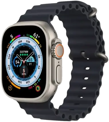 F1 Ultra Max Smart Watch (Black and Orange)