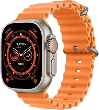 F1 Ultra Max Smart Watch (Black and Orange)  for sale in Egypt from Games2Egypt