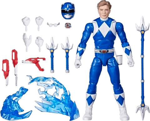 Hasbro Power Rangers - Mighty Morphin Blue Ranger - 6-Inch Action Figure  for sale in Egypt from Games2Egypt