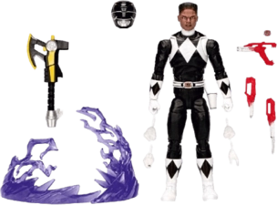 Hasbro Power Rangers - Mighty Morphin Black Ranger - 6-Inch Action Figure  for sale in Egypt from Games2Egypt