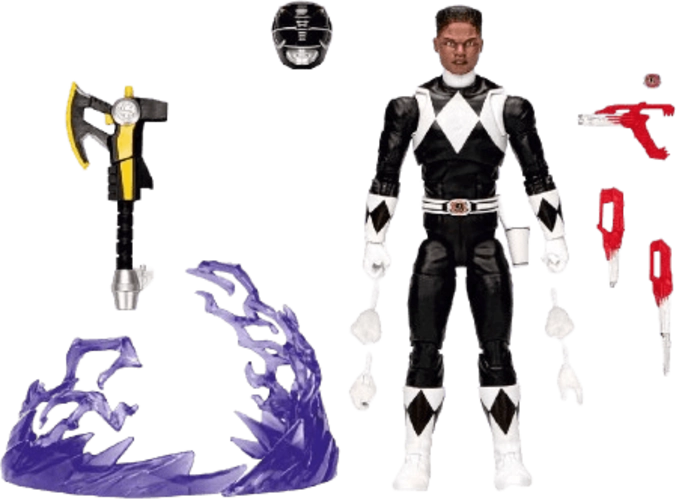 Hasbro Power Rangers - Mighty Morphin Black Ranger - 6-Inch Action Figure  for sale in Egypt from Games2Egypt