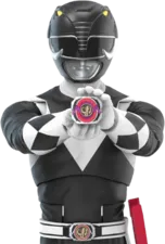 Hasbro Power Rangers - Mighty Morphin Black Ranger - 6-Inch Action Figure  for sale in Egypt from Games2Egypt