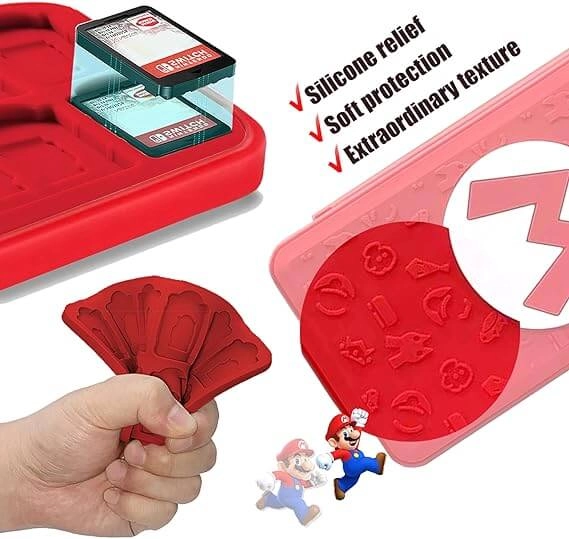 Mario Logo (M) Game Card Holder 24 Storage Case for Nintendo Switch  for sale in Egypt from Games2Egypt