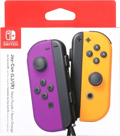 Nintendo Switch  Joy-Con Neon Purple - Neon Orange   for sale in Egypt from Games2Egypt