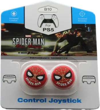 Spider Man Analog Freek and Grips for PS5 and PS4 - Red   for sale in Egypt from Games2Egypt