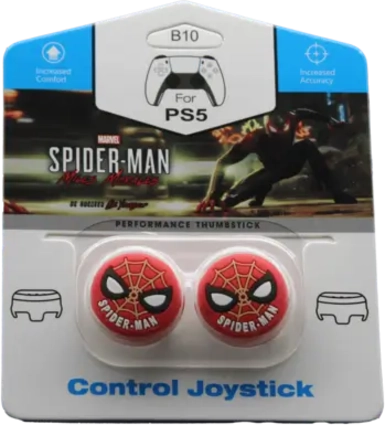 Spider Man Analog Freek and Grips for PS5 and PS4 - Red 