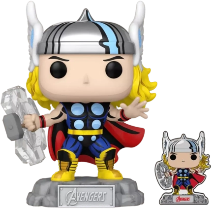 Funko Pop! Marvel: The Avengers Comic - Thor W/ Pin (Exc)