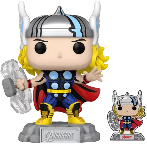 Funko Pop! Marvel: The Avengers Comic - Thor W/ Pin (Exc)