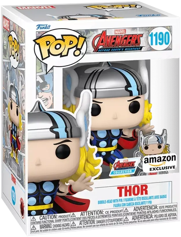 Funko Pop! Marvel: The Avengers Comic - Thor W/ Pin (Exc)  for sale in Egypt from Games2Egypt