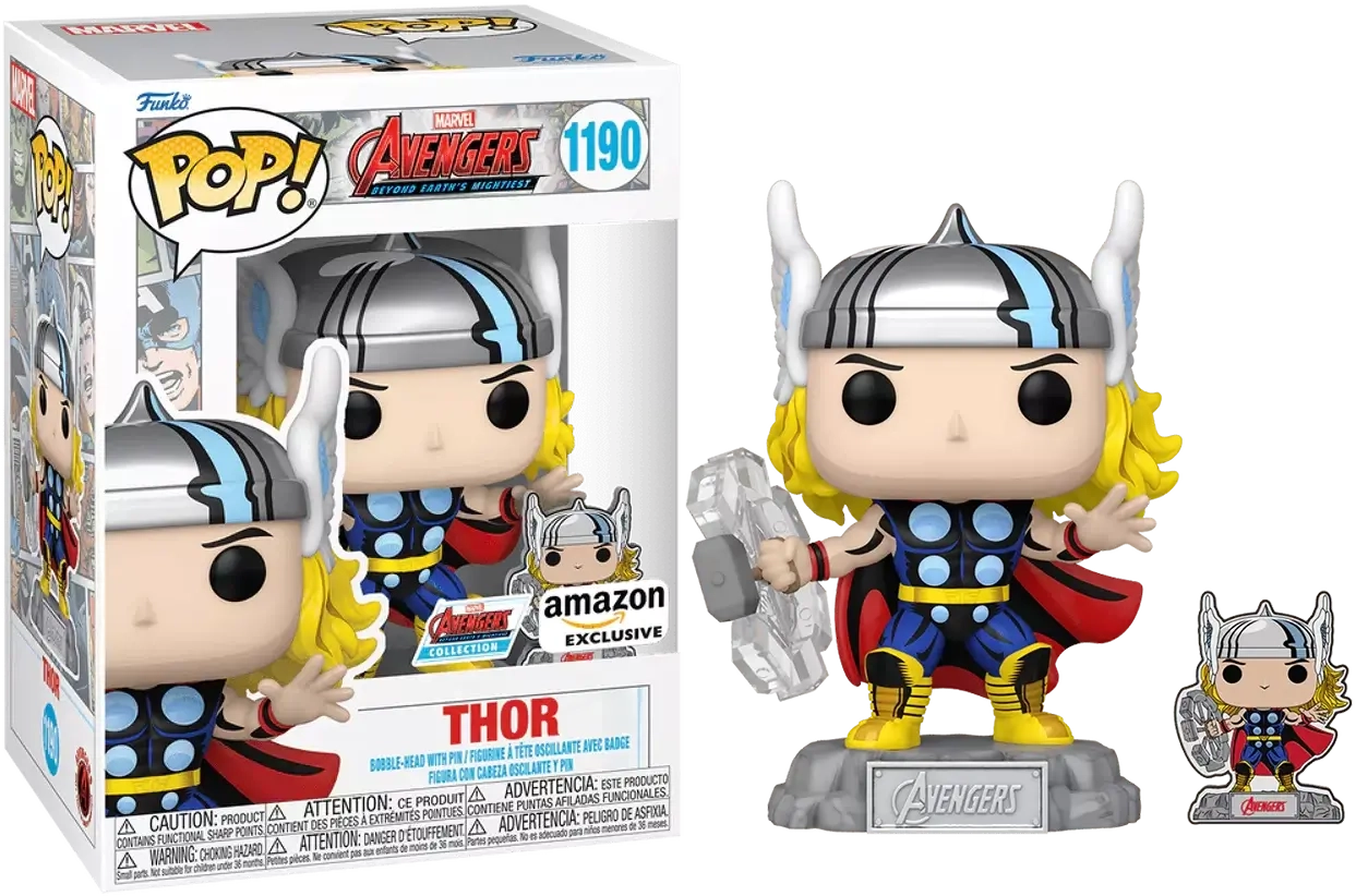 Funko Pop! Marvel: The Avengers Comic - Thor W/ Pin (Exc)  for sale in Egypt from Games2Egypt