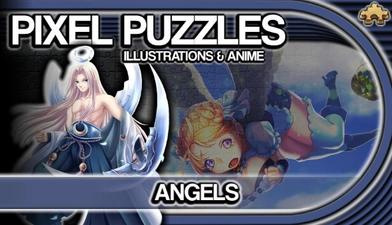 Pixel Puzzles Illustrations & Anime - Jigsaw Pack: Angels -  for sale in Egypt from Games2Egypt