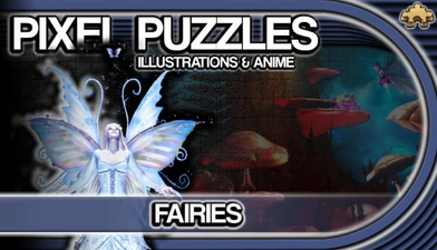 Pixel Puzzles Illustrations & Anime - Jigsaw Pack: Fairies -  for sale in Egypt from Games2Egypt