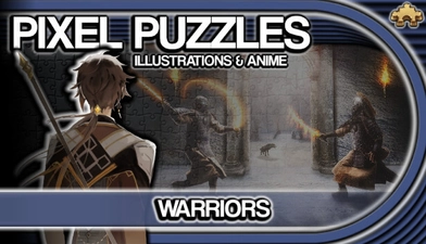 Pixel Puzzles Illustrations & Anime - Jigsaw Pack: Warriors -  for sale in Egypt from Games2Egypt