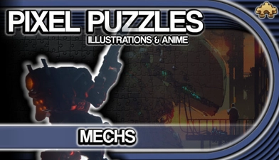 Pixel Puzzles Illustrations & Anime - Jigsaw Pack: Mechs -  for sale in Egypt from Games2Egypt