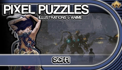 Pixel Puzzles Illustrations & Anime - Jigsaw Pack: Sci-Fi -  for sale in Egypt from Games2Egypt