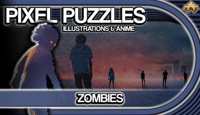 Pixel Puzzles Illustrations & Anime - Jigsaw Pack: Zombies -  for sale in Egypt from Games2Egypt